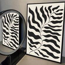 1pc/3PCS Wall Arts Posters Modern Abstract Geometric Beige Black Bohemian Poster Canvas Art, Suitable For Residential And Dormitory Walls, Living Room And Bar Decoration, Dining Room Or Bathroom, Room Decoration, Frameless High-Quality, Indoor/Outdoor Canvas Art, Frameless/ With A Frame