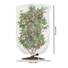 PE Fruit Tree Protective Mesh Bag With Zipper And Drawstring - Suitable For Birds, Pests And Deer In Apple Trees And Blueberry Bushes - Insect And Cicada Protective Mesh