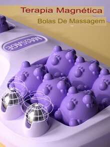 Massageador Com Rolo Duplo Massagem Pés Alívio De Fascite Plantar Relaxamento Profundo Acupuntura Shiatsu