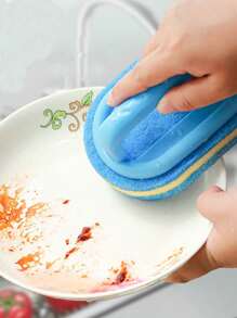 1pc Home & Kitchen Cleaning Tool, Ceramic Tile & Dishes Scrub Brush