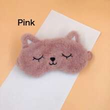 Breathable Soft Eye Mask, 2-Tone Couples Style Cat Design Sleep Mask