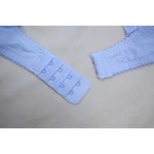 1pc Rückenschnallen-BH für Damen, gerafft, hautfreundlich, bequem, einteilig, schlank machend und schöner Rücken, mit Stahlring