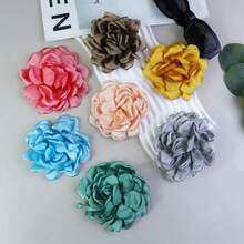 1pc Korean Big Fabric Rose Flowers Brooches Jewelry Cloth Art Orsage Lapel Pin Badge Shirt Collar Gifts For Women Accessories - Flower - View 4