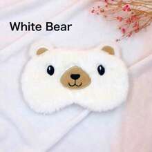 1pc Cute Plush Fox, Sloth, Bear Sleeping Eye Mask