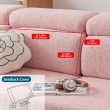 1pc Stretch Jacquard Sofa Cover, Machine Washable, Anti-Cat Scratch, Furniture Protector Sofa Cushion Cover Set With Recliner Slipcover, For Modern Living Room, Bedroom, Office Decor Room Decor Home Decor Living Room Decor Couch Cover Sofa Covers
