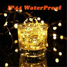 Outdoor Waterproof 60M Silver LED String Lights With 8 Modes Remote - Ideal For Christmas, Wedding, New Year, Garden & Patio Decoration Festival Lighting