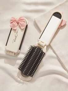 DIY Butterfly Foldable Mini Comb With Mirror, Bangs Specialized Folding Comb With Adjustable Stand, Portable Travel Makeup Mirror - Multicolor - View 2