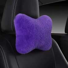 2个装毛绒舒适汽车颈枕头枕，汽车枕头，汽车配件