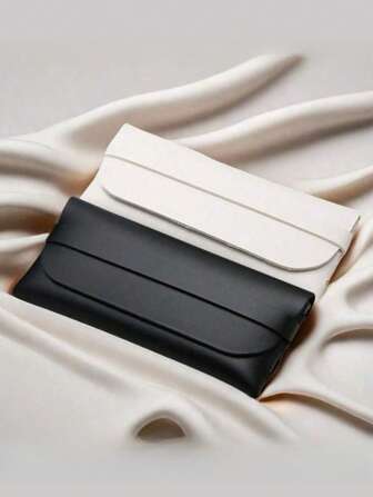 1pc Portable Genuine Leather Handmade Eyeglass Case, Sunglasses/Glasses Pouch Storage Bag, Minimalist Design, Gender Reveal Party, Perfect For Birthdays, Weddings, Parties, The Perfect Gift For Colleagues, Friends, And Family, Back To School