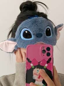 Disney Stitch Anime Plush Eye Mask, Cute Cartoon Ice Pack Sleep Mask, Strange Night Sleep Travel Accessories, Travel Essentials;