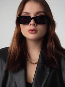 2pcs/Set Couple's Fashionable Sunglasses For Summer, Neon Sci-Fi Style, Non-Mainstream, Jelly Color, Ins Style, Y2k Style, Hip-Hop, Rock, Vintage, Small Square, Reinforced Metal Hinges Boho Sunglasses Sun Glasses Beach Accessories Sun Glasses Sunglasses Shades For Summer Beach Vacation,Outdoor,Travel