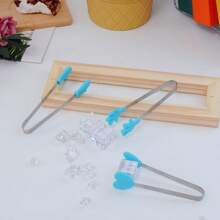 3pcs Mini Dessert Tongs Stainless Steel Ice Tongs, Heart-Shaped/Glove/Palm-Shaped Non-Slip Silicone High-Temperature Resistant Kitchen Food Tongs, Stainless Steel Food Tongs Bread Tongs Barbecue Tongs Anti-Scalding Barbecue Tongs, Candy Tongs/Cookie Tongs/Pastry Tongs/Snack Tongs/Ice Tongs/Salad Tongs/Fruit Tongs/ Heat-Resistant Tongs For Cooking/ Kitchen Tongs, Essential Kitchen Tools