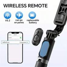 40-Inch Retractable Selfie Stick – Professional Floor Tripod For Live Streaming, With Wireless Remote, 360° Rotation, Stable Anti-Shake Design. Ideal For Travel Vlogs & Outdoor Live Streaming. Compatible With Smartphones Black For Summer Vacation, Travel, Outdoor Activities, Live Streaming Tripod Stand