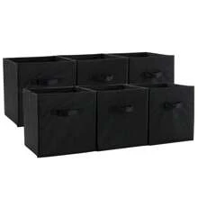 1 pièce Boîte de rangement carrée en tissu non tissé coloré, organisateur pliable sans couvercle pour vêtements/articles, bac de stockage multifonctionnel