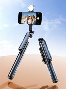 Asta per selfie telescopica pieghevole portatile in lega da 170 cm/66,9 pollici con supporto per telefono cellulare, telecomando Bluetooth, rotazione a 360°, anti-shake, adatta per riprese video e registrazione della vita quotidiana