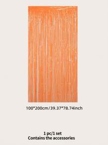 kumozawa 1pc Solid Color Party Decorative Tassel Curtain,Christmas