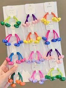 12 Stück buntes Schmetterling Haargummi Set, süße Scrunchies für Mädchen, Multifarbige vielseitige Haarzubehör, geeignet für Pferdeschwänze, Zöpfe und verschiedene Anlässe wie Schule, Reisen oder Partys, Make-up, Haargummis, Haargummibänder, Haarseile