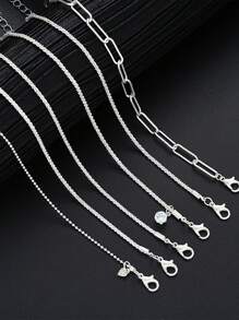 Set di 6 braccialetti semplici con catena e strass, regalo per la Festa della Donna, San Valentino, o altre occasioni