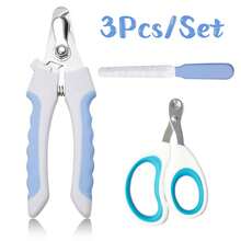Professional Pet Nail Clippers, With Protective Device To Prevent Over-Trimming, Suitable For Medium To Large Dogs And Cats, Includes Nail File - A - View 2