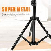 Adjustable 63in Metal Tripod Stand, Floor Mount Phone Holder With Detachable Clamp, 360° Rotation Height-Adjustable Overhead Mount For Live Streaming, Cooking, Drawing, And Teaching - Black, Free Hands Holder, No Battery Required - Tripod Stand - View 8