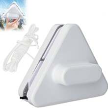 Magnetic Double-Sided Window Cleaner For High-Rise Buildings, Strong Magnetic Glass Cleaning Tool For Living Room, Bedroom, Bathroom - Suitable For 3-10mm Thick Single-Ply Glass, No Electricity Required, Durable Plastic, High-Rise Window Cleaner | Fashion Window Cleaner | Magnetic Glass Cleaner