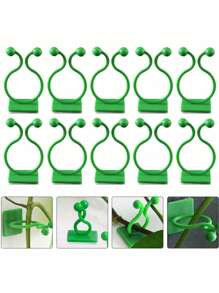 10/20pcs Plant Climbing Wall Fixation Clips, Self-Adhesive Plant Clips, Invisible Wall Vine Plant Support Clips For Indoor/Outdoor Plants - Asymmetrical Plastic Structure