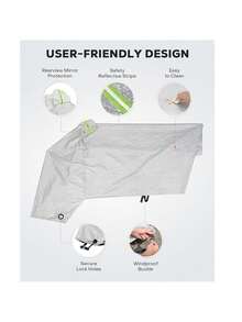 1pc Waterproof And Dustproof Electric Vehicle Cover, Thick, Durable Motorcycle And Battery Car Protection Against Rain, Sun, And Dust, Fits Most Models - Multicolor - View 6