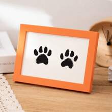 Pet Footprints Handprints Dog Paw Creative Birthday Gift Wooden Photo Frame Albums Personalized Modern 5/6/7/8 Inch Picture Frame Stand For Wall Hanging Decorative Commemorative Keepsake Gift