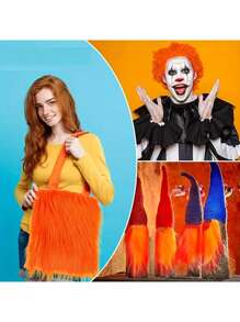 Tira de tela de piel de felpa artificial - Pelo rizado recortado previamente para barbas de gnomos, disfraces de cosplay y decoraciones, para decorar el dobladillo de faldas, material de ribete de piel artificial