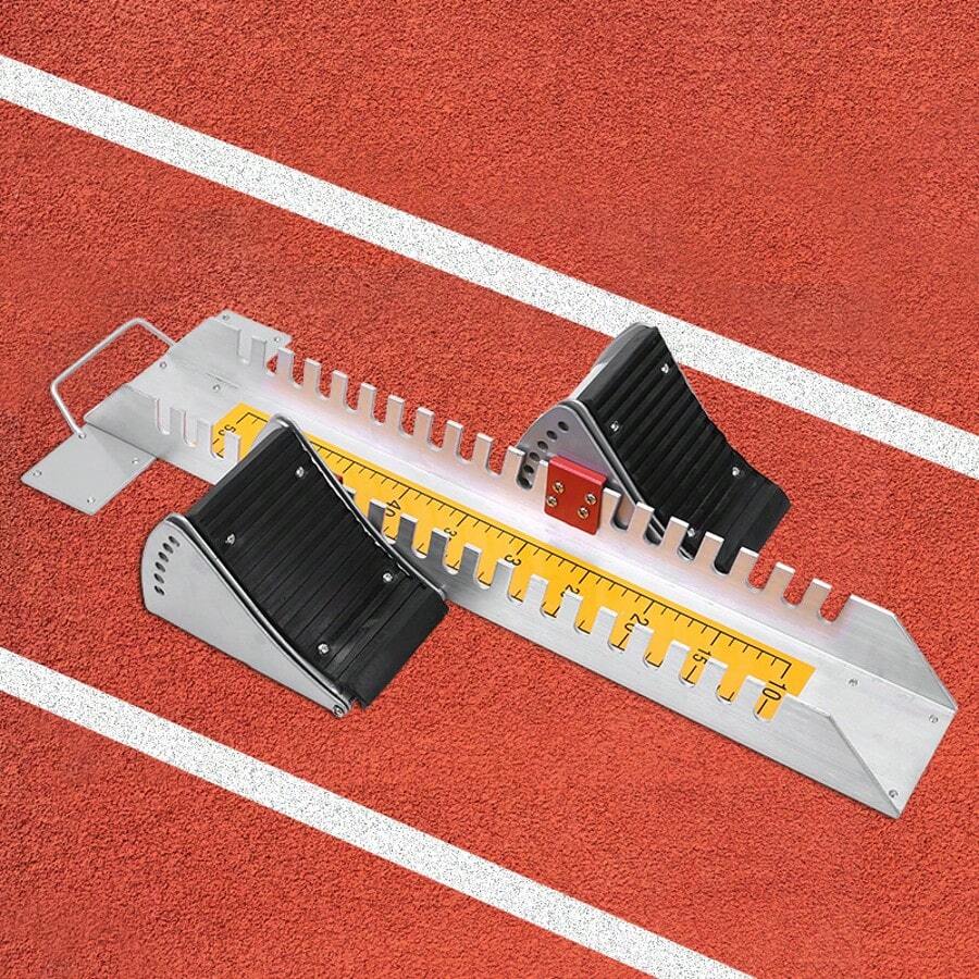 1 Stück Startblock für Leichtathletik-Lauftraining, Kunststoff Startblock speziell für die Laufbahn