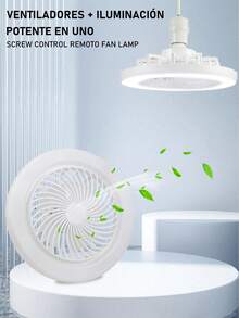 Ceiling Fan Lamp With LED Light, Ceiling Fan, Fan Light, With Remote Control Ceiling Fan Light, Small Semi-Embedded Installation, Suitable For Silent Invisible Ceiling Fan Lights In Balconies, Corridors, Restaurants And Kitchens. - Con Control Remoto - View 5