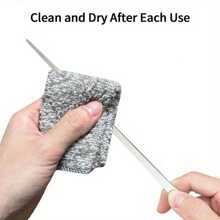 Set di attrezzi in acciaio inossidabile per l'alimentazione di rettili, con testa in gomma - Pinzette per rettili striscianti, adatte per lucertole, lucertole dalla criniera, geco, rane, criceti, tartarughe, pesci, conigli, distributori d'acqua per conigli, mangiatoie, cucchiai per l'alimentazione delicata della bocca, accessori per animali striscianti