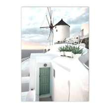 1pc/3PCS Wall Arts Posters Frameless/Framed Travel Flower Beach Landscape European Building Wall Art Canvas Painting Nordic Poster And Print Modern Pictures Living Room Home Decor Coastal Decor Coastal Decor Beach Decor ,Wall Art With Frame