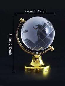 Đồ trang trí quả cầu thủy tinh mini, Quả cầu pha lê thế giới chặn giấy cho bàn làm việc, Trang trí nhà cửa, Quà cưới, Màn hình hình cầu siêu nhỏ, Trái đất hình cầu - Nhiều màu - Xem 2
