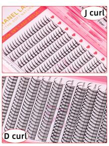12 Rows 228PCS Premium A Shaped Spike Manga Clusters DIY Tail False Eyelashes 0.07 J D Curl 8-15mm Bottom Lash 6 7mm Natural Look Wispy Anime Cosplay Asian Style Individual False Eyelashes Extensions For Daily,Party,Makeup Tool