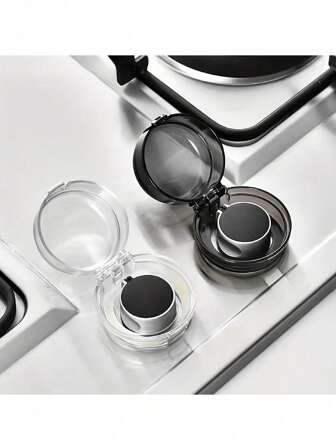 4 件套燃气灶开关保护罩、天然气点火按钮保护罩、燃气灶旋钮、炉灶、炉灶工具防油罩、易安装厨房配件，用于燃气烤箱和炉灶保护