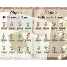 Namens-Lesezeichen mit Geburtsblume, individuelles Leder-Heimblumen-Buch, personalisiertes magnetisches Lesezeichen, Geschenk für Buchliebhaber zum Geburtstag, Buch-Accessoire, Schulmaterial, multifunktional, ornament, wiederverwendbar, modern, bunt, süß, Vintage, Cartoon, Kawaii, individuell, personalisiert, einzigartig, individualisiert, für Büro/Büro, Schule, Büro, Schüler, Studenten, Lehrer, Universität, College, Wohnheim, Lehrerin, Jungen und Mädchen, Teenager, Mittelschüler, Oberschüler der Oberstufe, Universitätsstudenten, Freshman, Sophomore, Underklassiker