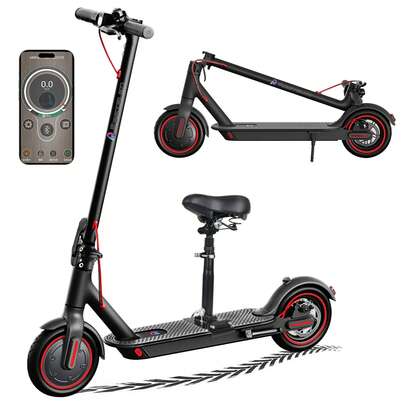 Scooter Patinete Con Asiento Eléctrico 36v 7.8ah Y Negro 35km/h Plegable Autonomía 30km