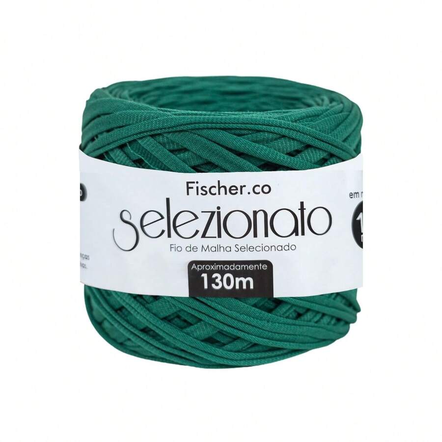 Selected Knitting Yarn 15mm 130 Meters Various Colors - Card 1 - 64 EMERALD - View 1