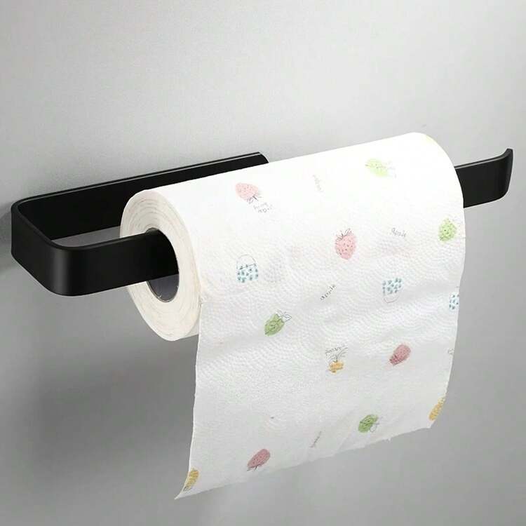 1pc Multi-Scene Kitchen Paper Towel Holder, No Drill Bathroom Paper Towel Rack Also Can Be Used To Hang Towels, Suitable For Kitchen, Bathroom And Other Scenarios - Multicolor - View 8