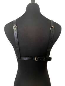 Bundle Lingerie Bondage Bra PU Leather Bondage Strap Chest Sling Women's Gothic Clothing Accessories - Multicolor - View 7