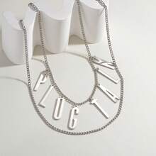 Evening Party Dresses Customized Name Waist Chain Personalized Name Belly Chain Custom Charm Layered Waist Dresses Chain Bridesmaid Wedding Body Jewelry Best Friend Gift