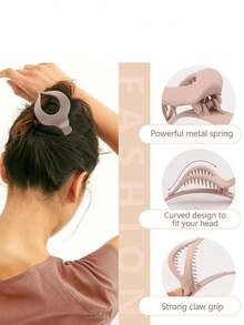 4 قطع مشابك شعر مسطحة للنساء، مشابك تمساح مناسبة للشعر الرفيع والسميك، مشابك تمساح قوس مطفية، مشابك شعر مانعة للانزلاق، مخالب شعر منسدلة، مشابك شعر تمساح منسدلة، مشابك شعر للجزء الخلفي من الرأس، لوازم المدرسة، رأس السنة، إكسسوارات الشعر