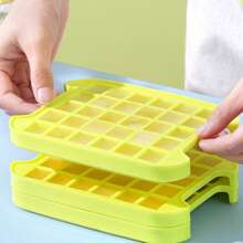 Home Use Multi-Compartment Ice Cube Tray Mold, Iced Drink Storage Box With Lid, 120pcs Capacity, Ice Maker