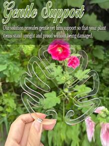 Anti-Lodging Support, Bamboo Mat Anti-Lodging Support Fixer For Potted Plants, Green Plant Fixed Clip For Hydroponics, Flower Stem Gathering Rack For Gardening