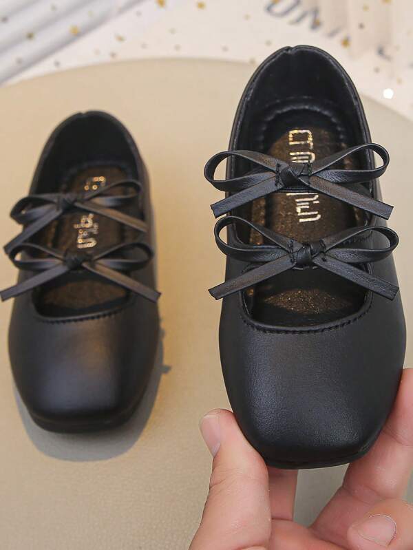 Zapatos de niña pequeña para dama de honor - Bailarinas estilo Mary Jane para fiesta, escuela y boda para niña bebé