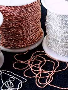 45cm Metal Nail Chains, Available In Gold, Silver, Rose Gold, Black Color, DIY Nail Art Decoration Accessories, Handmade Supplies