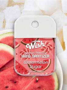 Spray desinfectante de manos líquido de 1.2oz con bolsa - Azúcar de sandía - Ver 1
