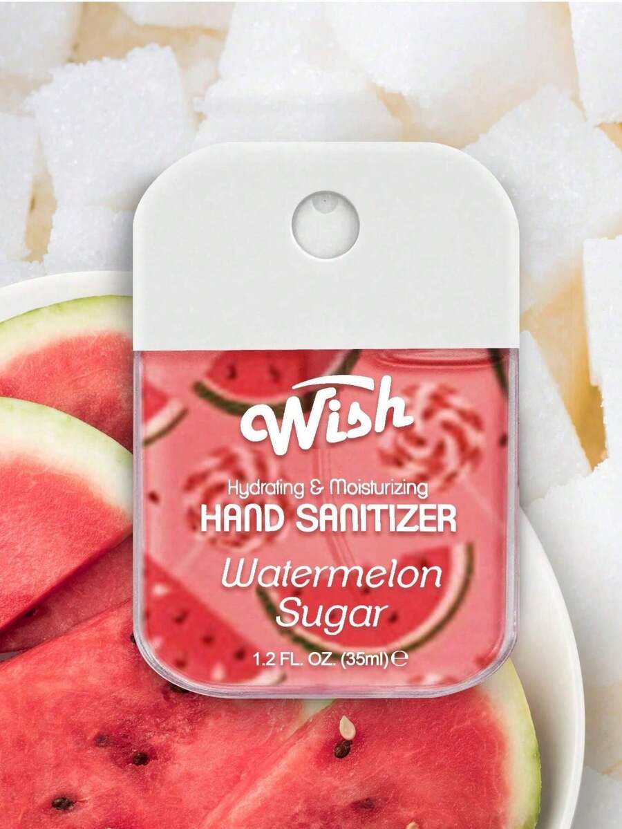 Spray desinfectante de manos líquido de 1.2oz con bolsa - Azúcar de sandía - Ver 1