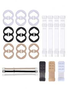 Bra Strap Clips, Bra Clips To Make Racerback, Bra Strap Holders For Slip, Invisible Non-Slip Adjustable Bra Strap Holder For Full Cup Size - Conceal Hide Straps - Cleavage Control Summer Cooling,Beach,Travel
